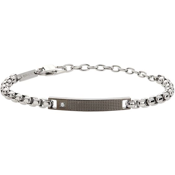 Oiritaly Bracciale Uomo Breil TJ3226 TAG CROSS Acciaio